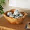 3" White & Black Floral Ceramic Decorative Ball Orbs Set